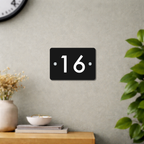 House Number/Name Plate - (Matte Black)