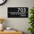 House Number/Name Plate - (Matte Black)
