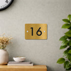 House Number/Name Plate - (Gold Stainless Steel)
