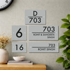 House Number/Name Plate - ( Frosted White )