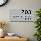 House Number/Name Plate - ( Frosted White )
