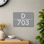 House Number/Name Plate - (Glossy Grey)