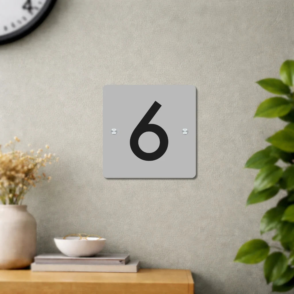 House Number/Name Plate - (Matte White)
