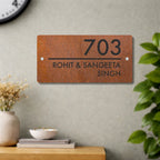 House Number/Name Plate - (Rusty Effect)