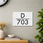 House Number/Name Plate - (White)