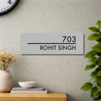 House Number/Name Plate - (Matte White)